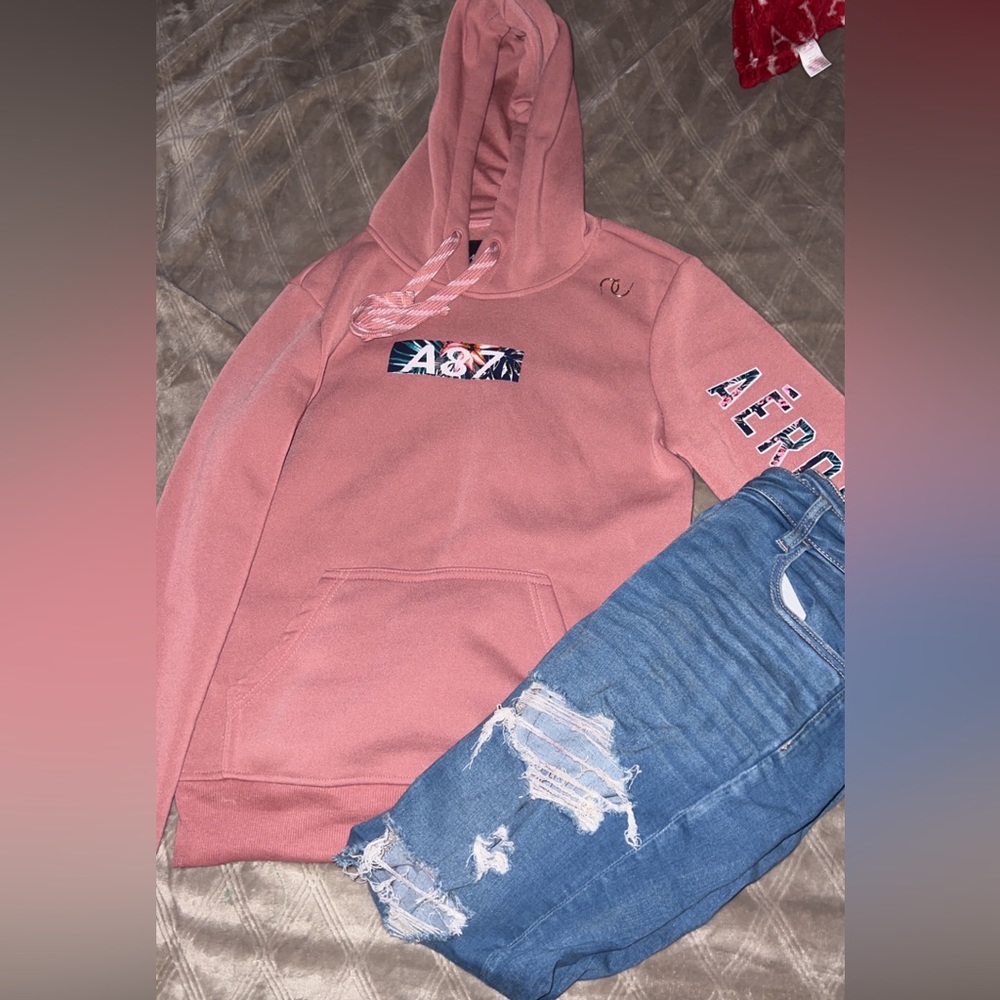 aeropostale pink hoodie